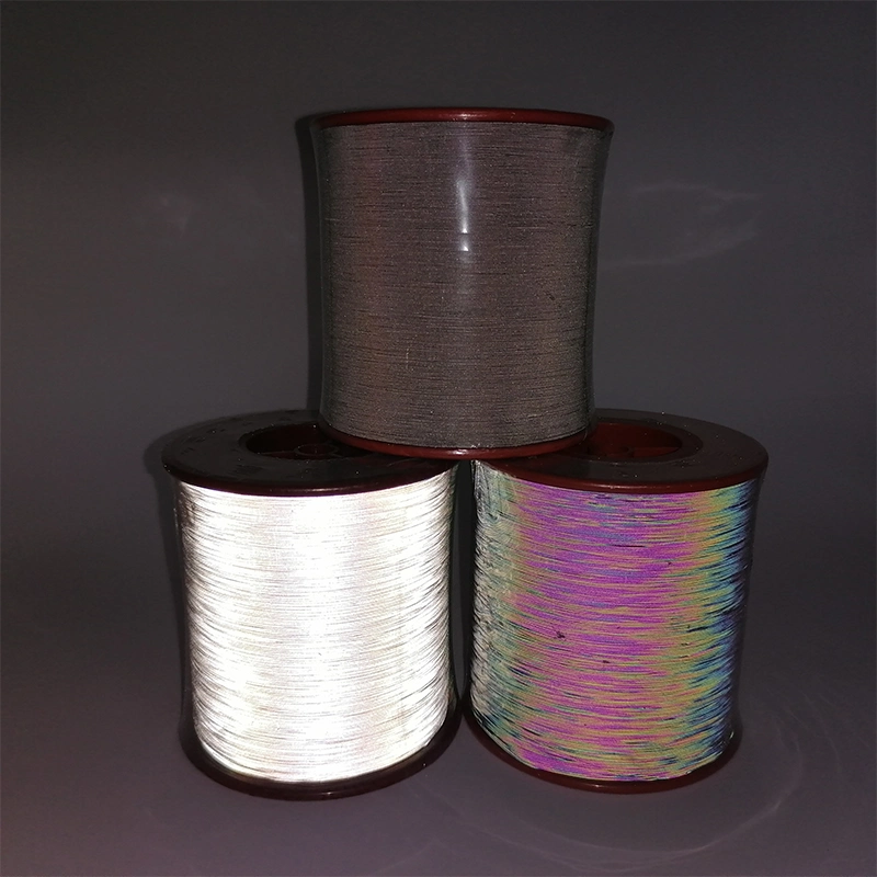 High Light Pet Single Side Reflective Thread Yarn for Sewing