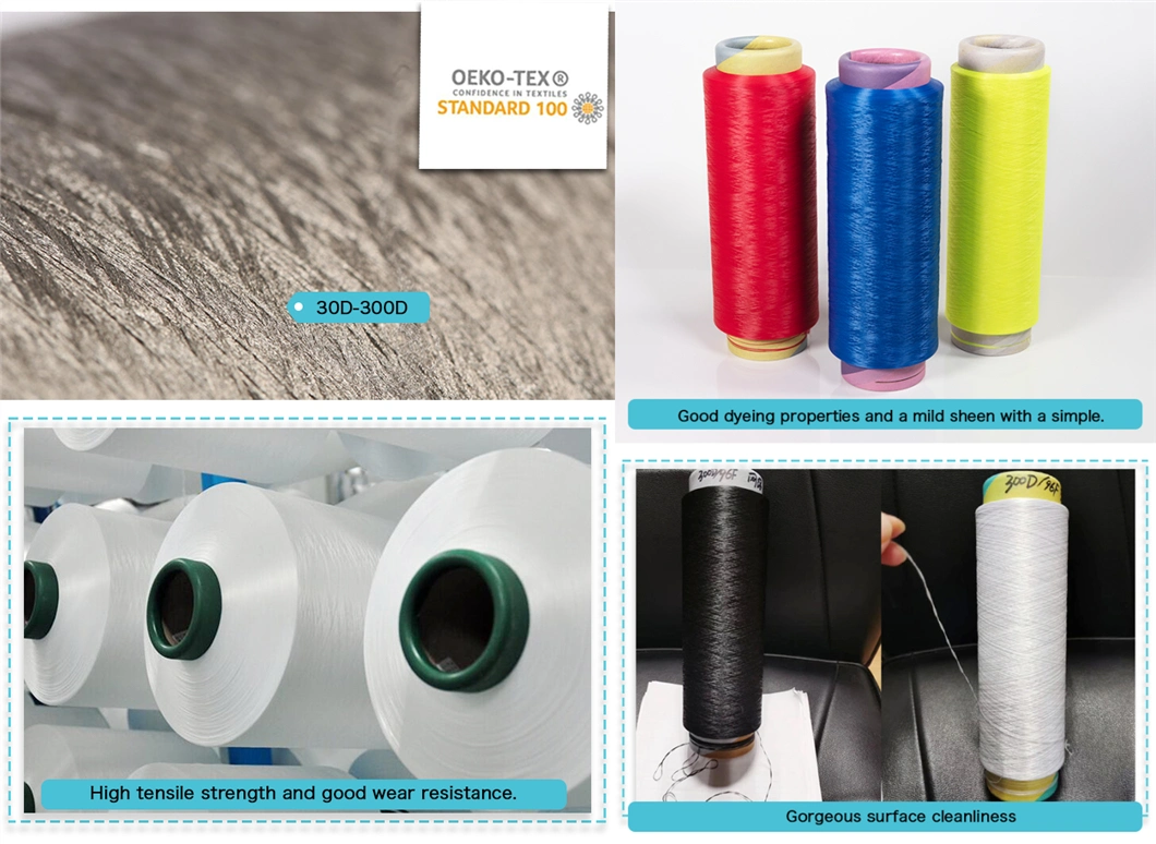 High Quality Fully Functional 1/36nm (75D) Polyester Ptt Blended Yarn for Knitting and Weaving