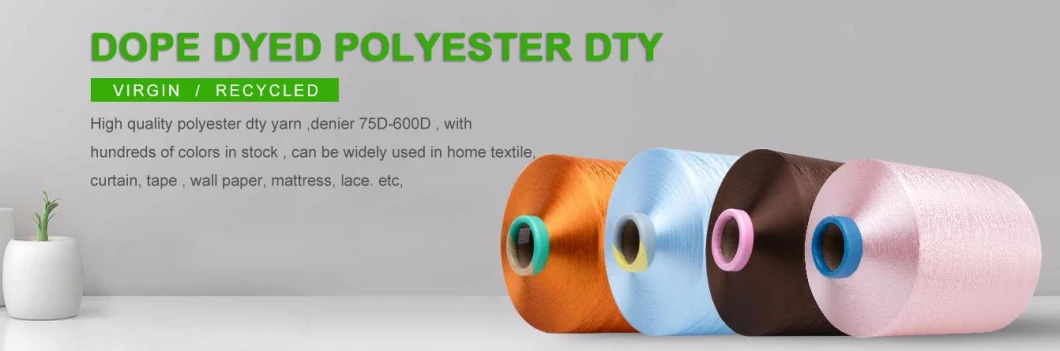 Flame Retardent 600d Recycled DTY 100% Polyester Yarn for Functional Fabrics